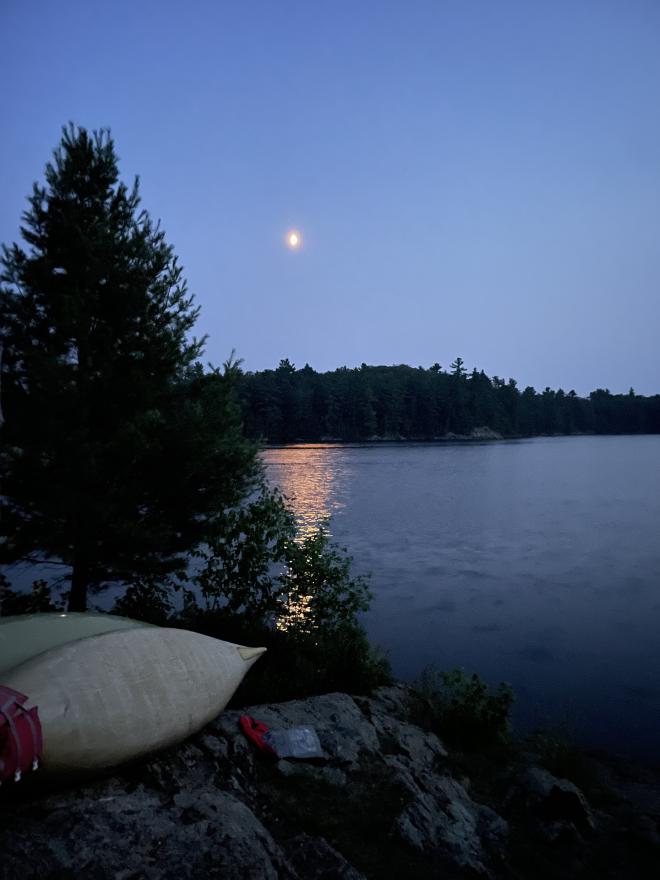 Moonlight on the last night