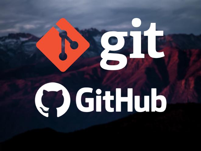 Git and GitHub logos.